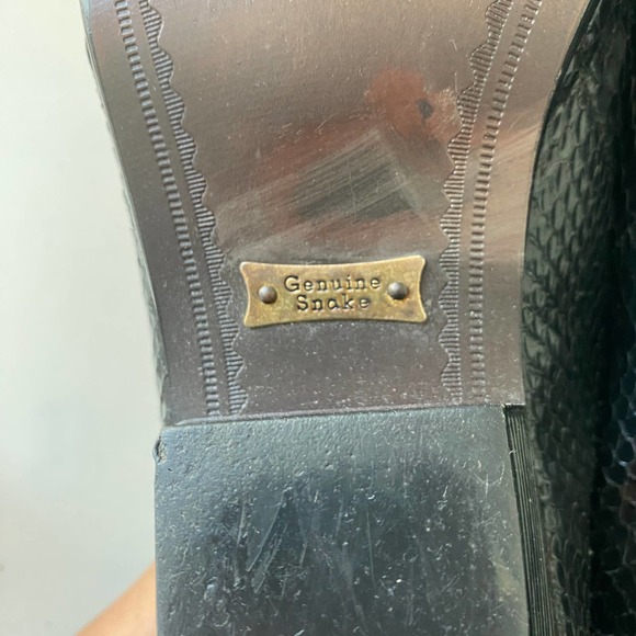 Georgio Brutini Private Collection Genuine Snake Leather Ankle Western Boot 8.5 main image 6